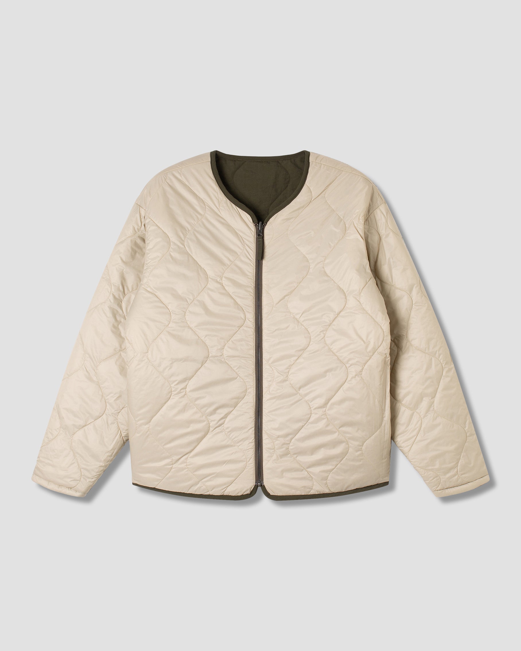 Veste matelassée réversible (olive)