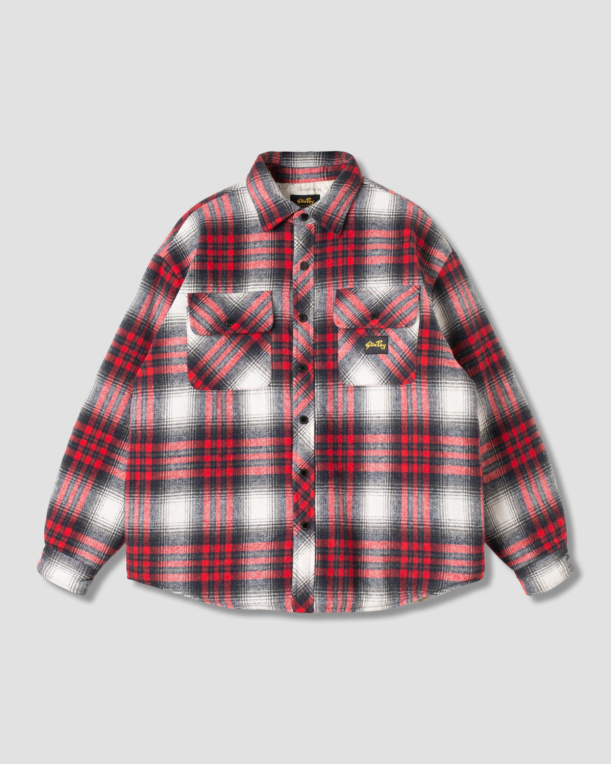 Quilted Plaid Overshirt