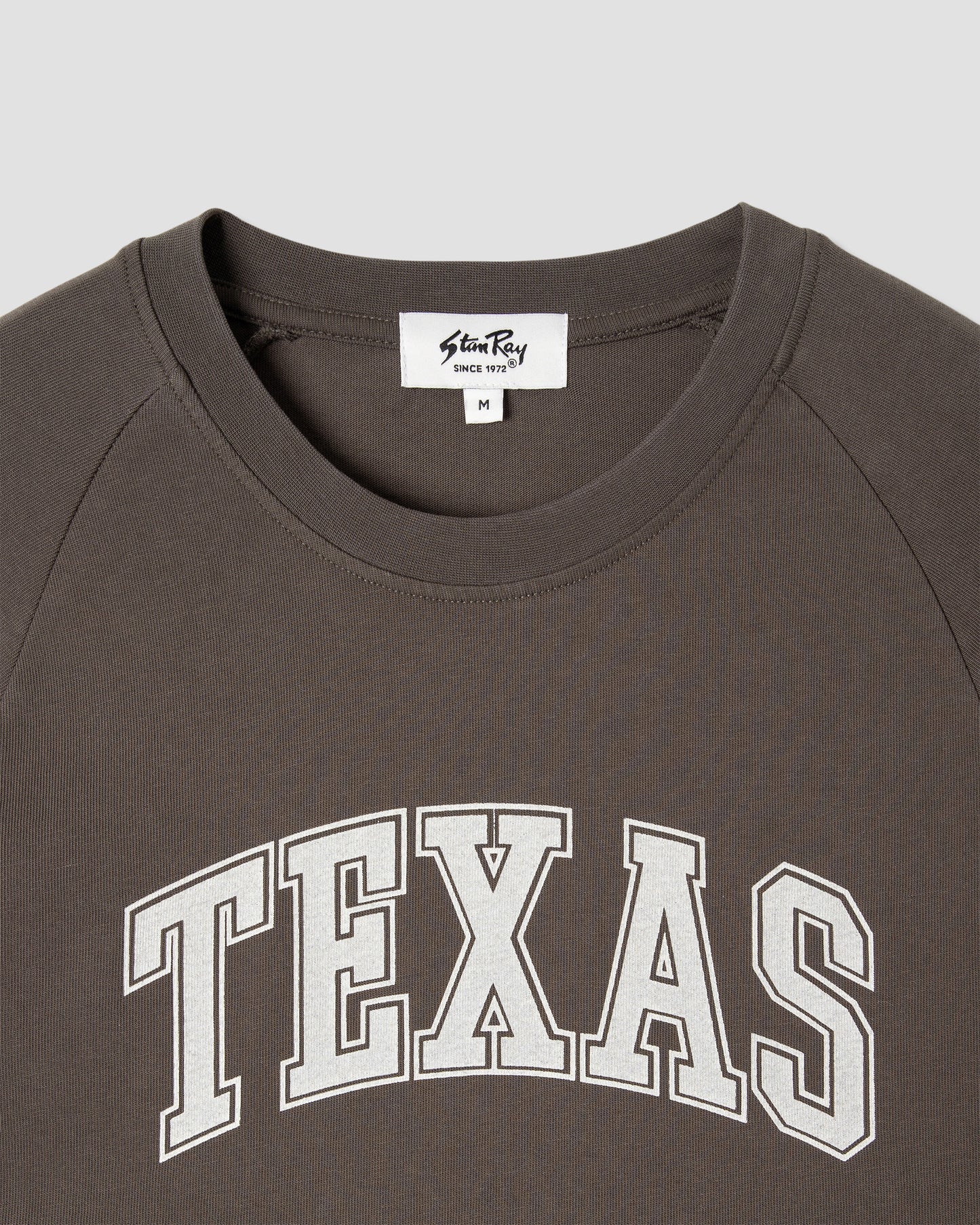 T-shirt à rayures raglan (noir délavé)