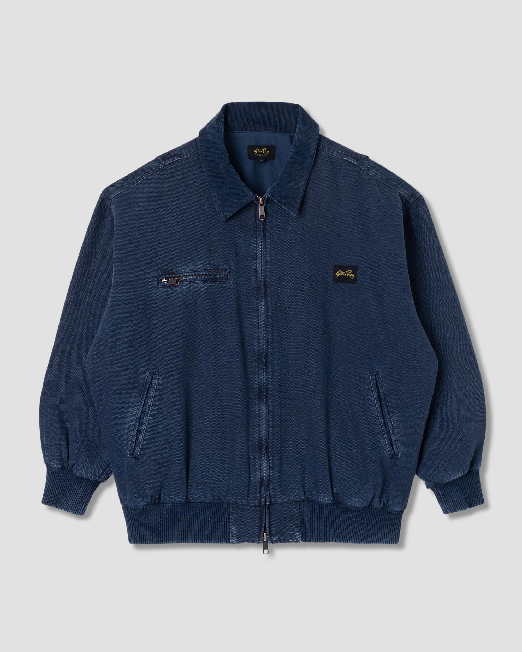 Roughneck Collared Bomber  (Washed Navy)