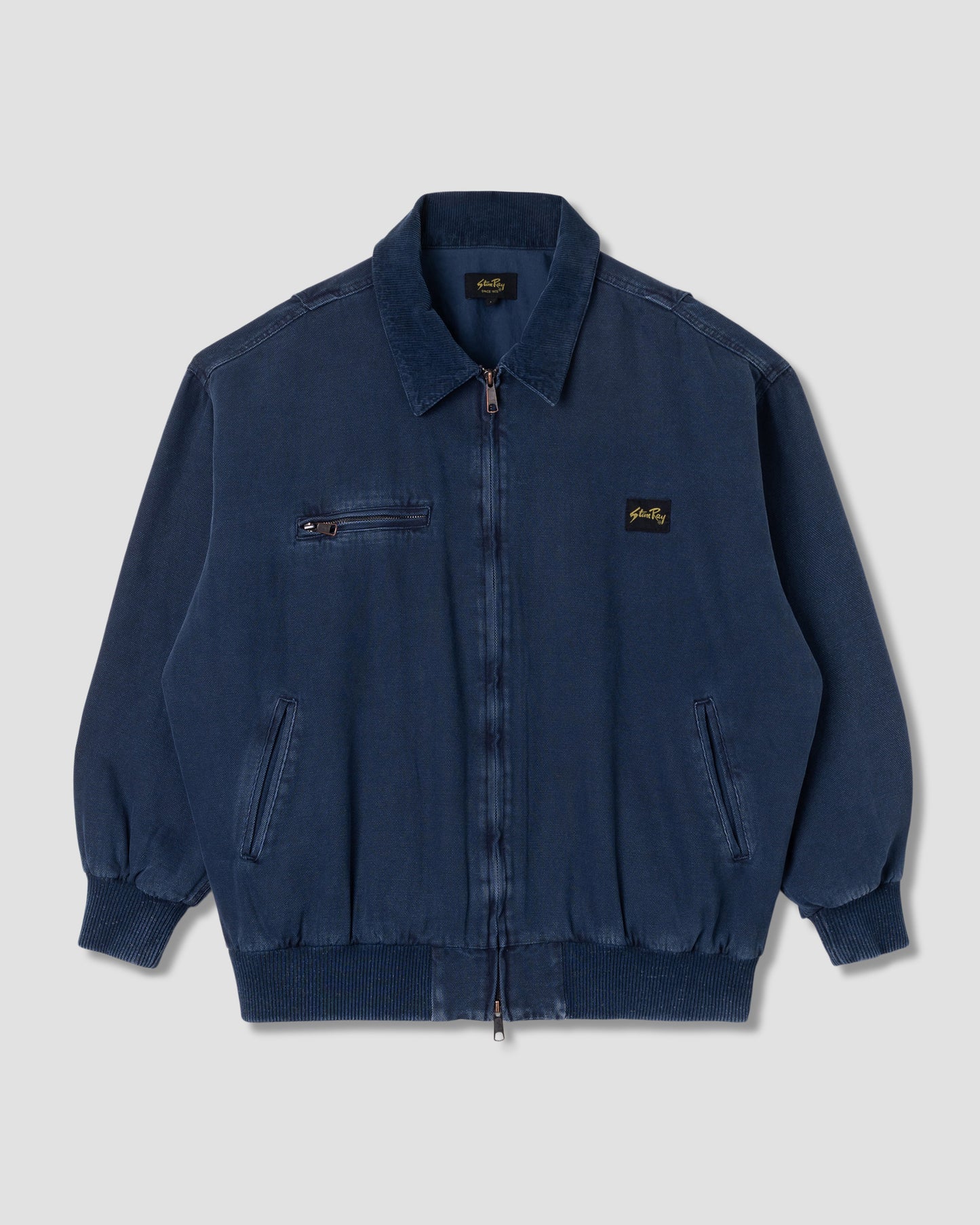 Roughneck Collared Bomber  (Washed Navy)