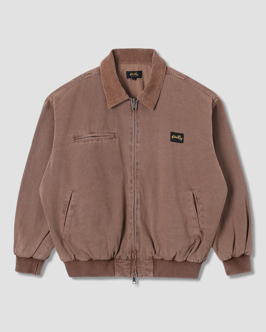 Roughneck Collared Bomber  (Washed Acorn)