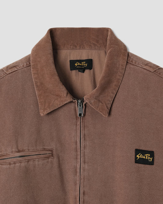 Roughneck Collared Bomber  (Washed Acorn)
