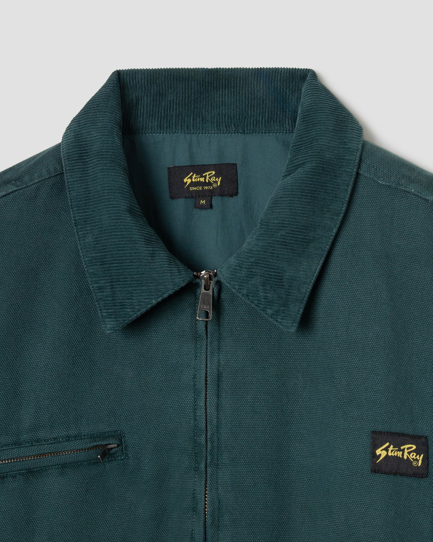 Roughneck Collared Bomber (Washed Botanical Green Canvas)