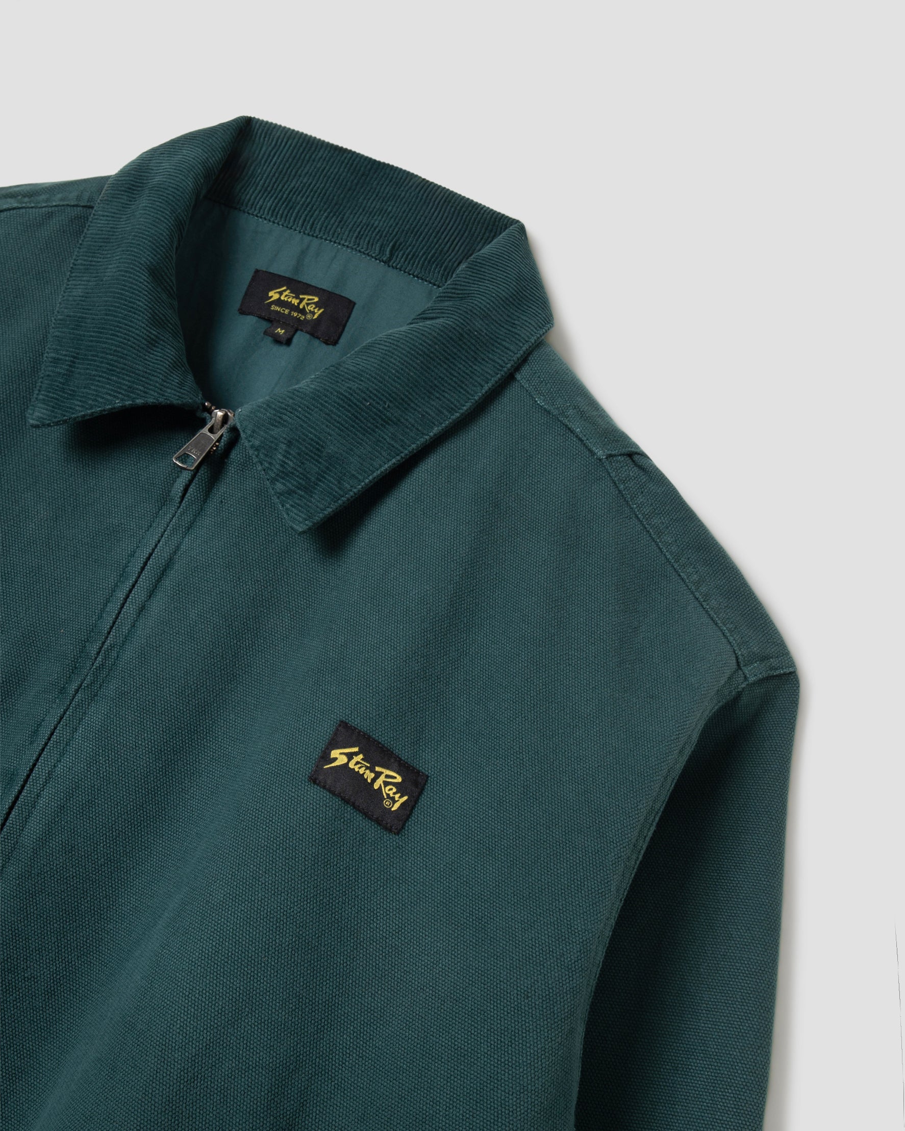 Roughneck Collared Bomber (Washed Botanical Green Canvas)