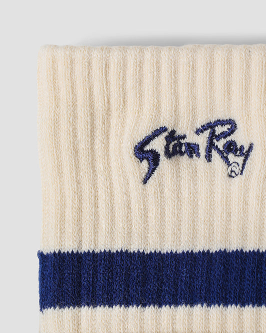 Sports Sock (Natural / Navy)