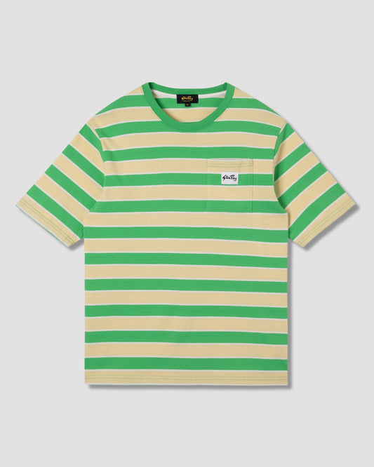 Stripe Tee (Island Green / Sunlight)