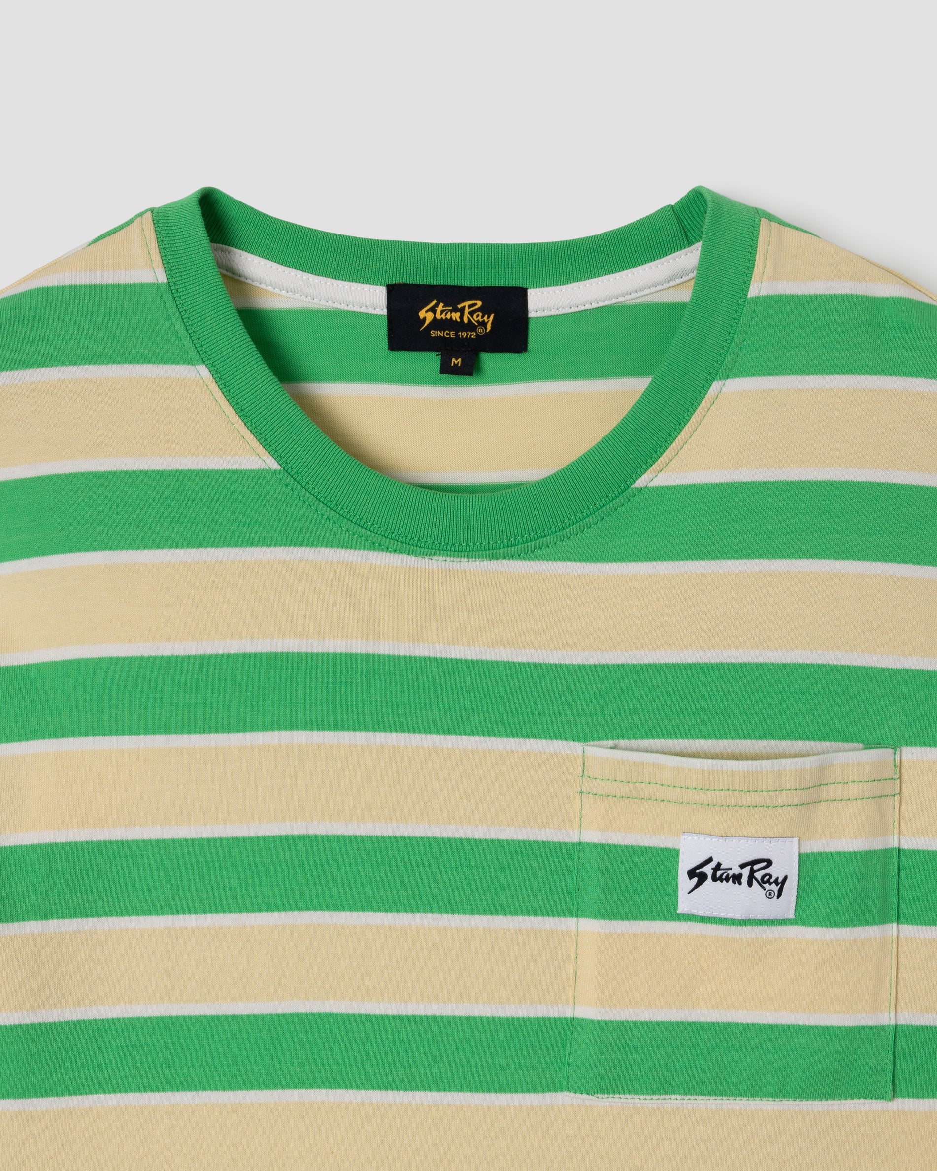 Stripe Tee (Island Green / Sunlight)