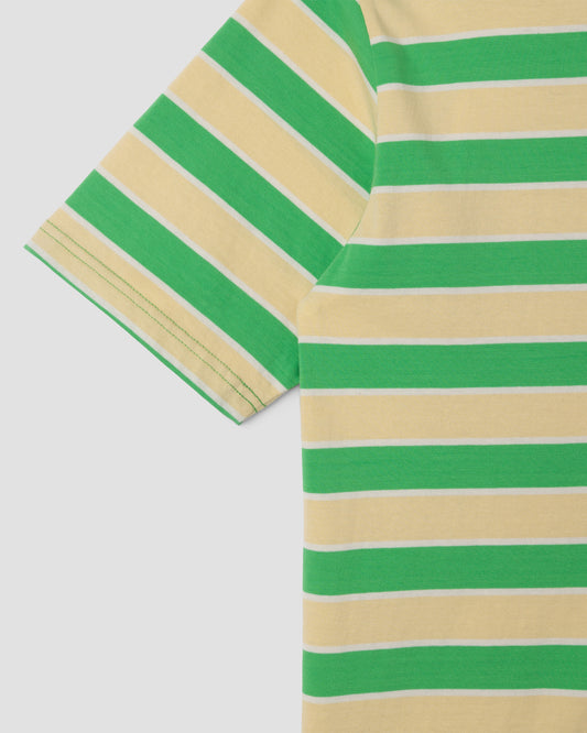 Stripe Tee (Island Green / Sunlight)
