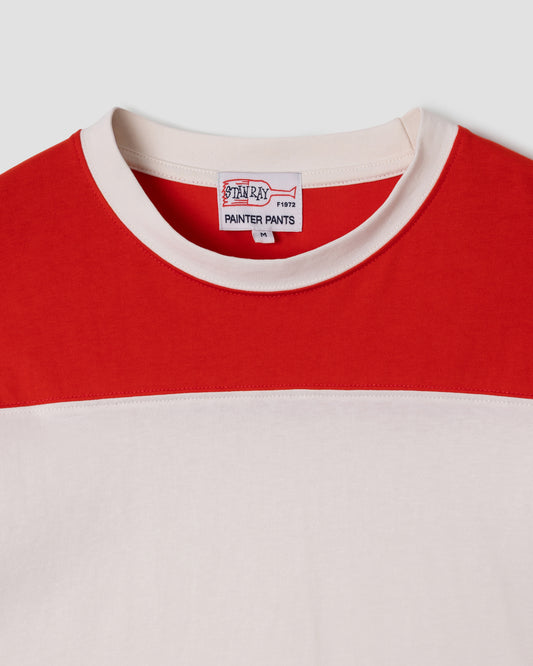 3/4 Football Tee (Red)