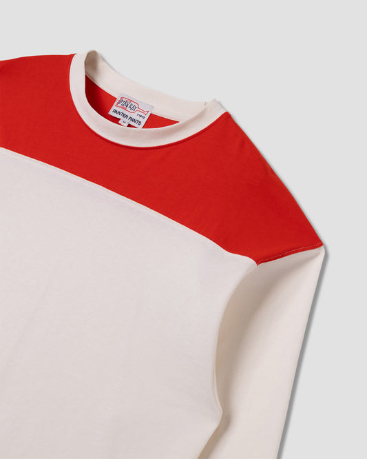 3/4 Football Tee (Red)