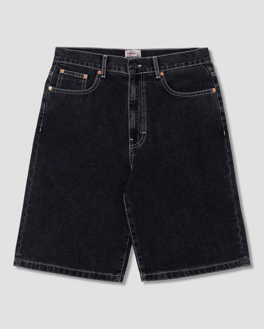 Wide 5 Short (Washed Black Denim)