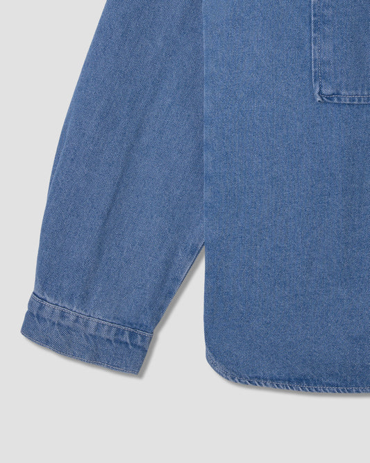 Painters Pop Over Shirt (Mid Stone Denim)