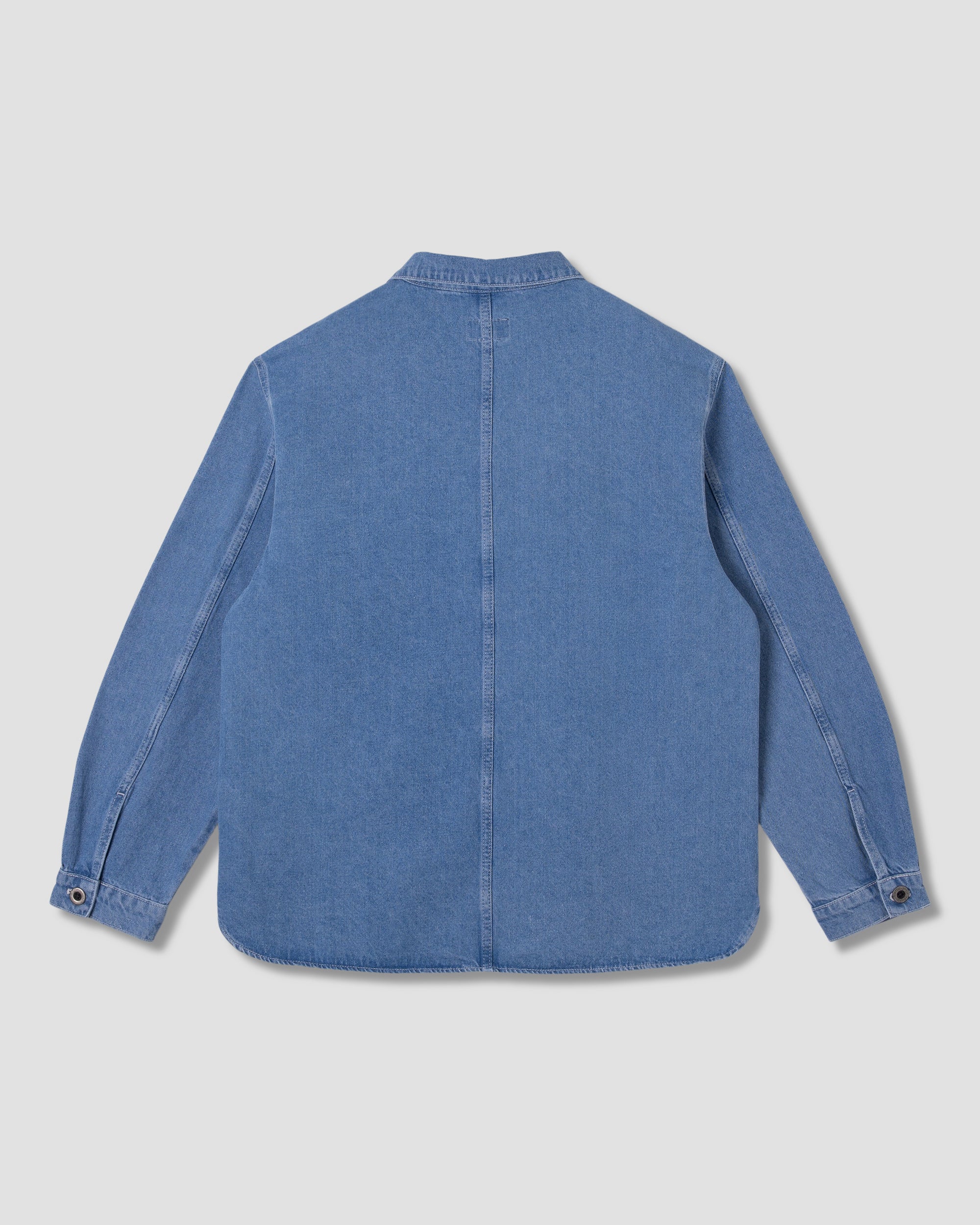 Painters Pop Over Shirt (Mid Stone Denim)