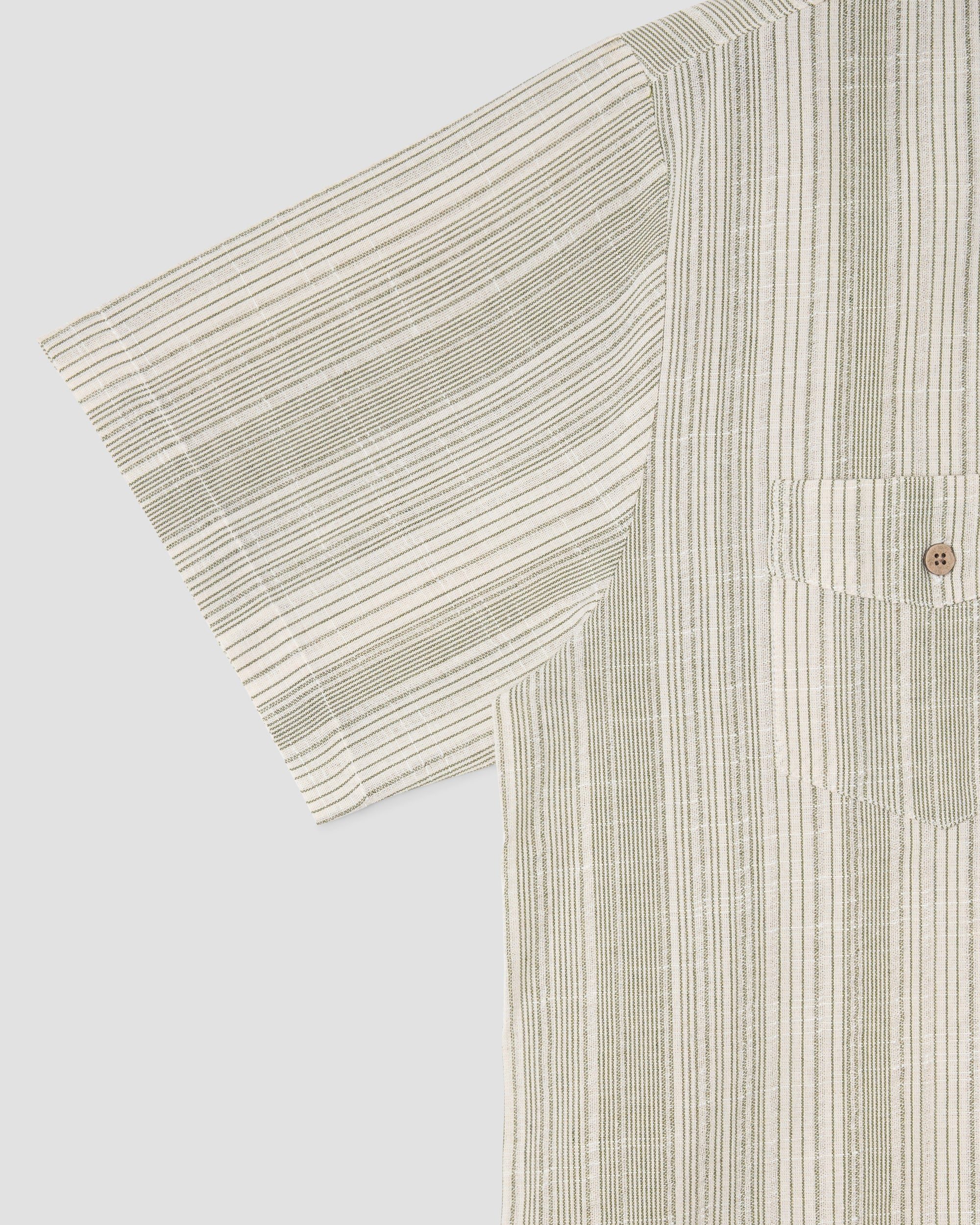 Mexicali Shirt (Green Stripe)