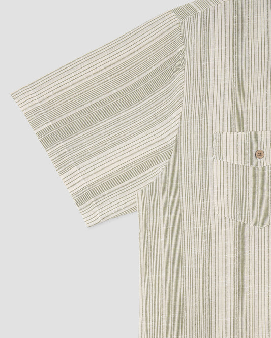 Mexicali Shirt (Green Stripe)