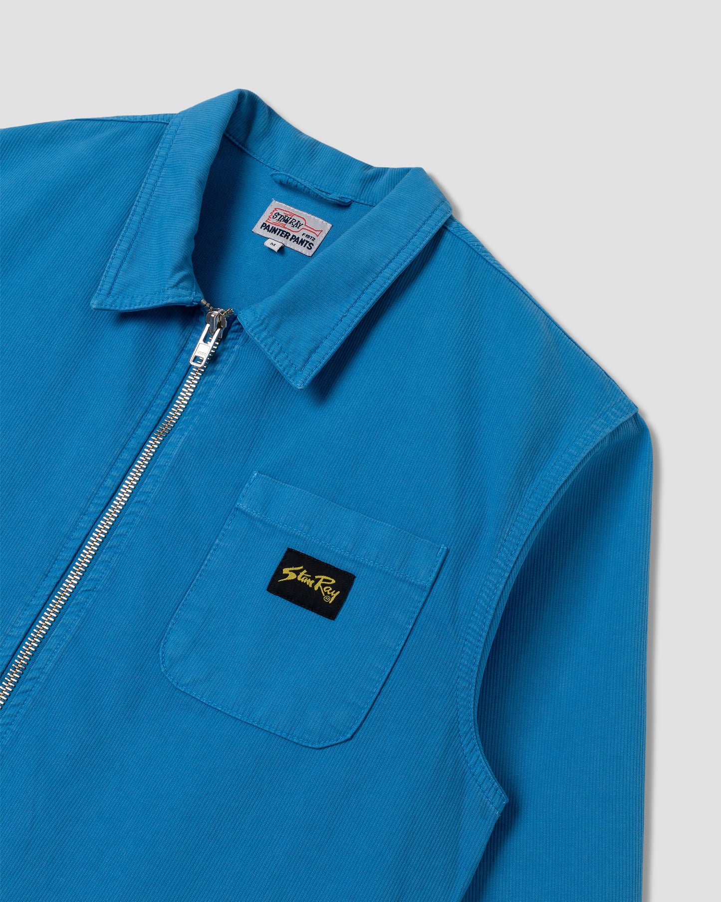 Zip Shirt (Imperial Blue Bedford Cord)
