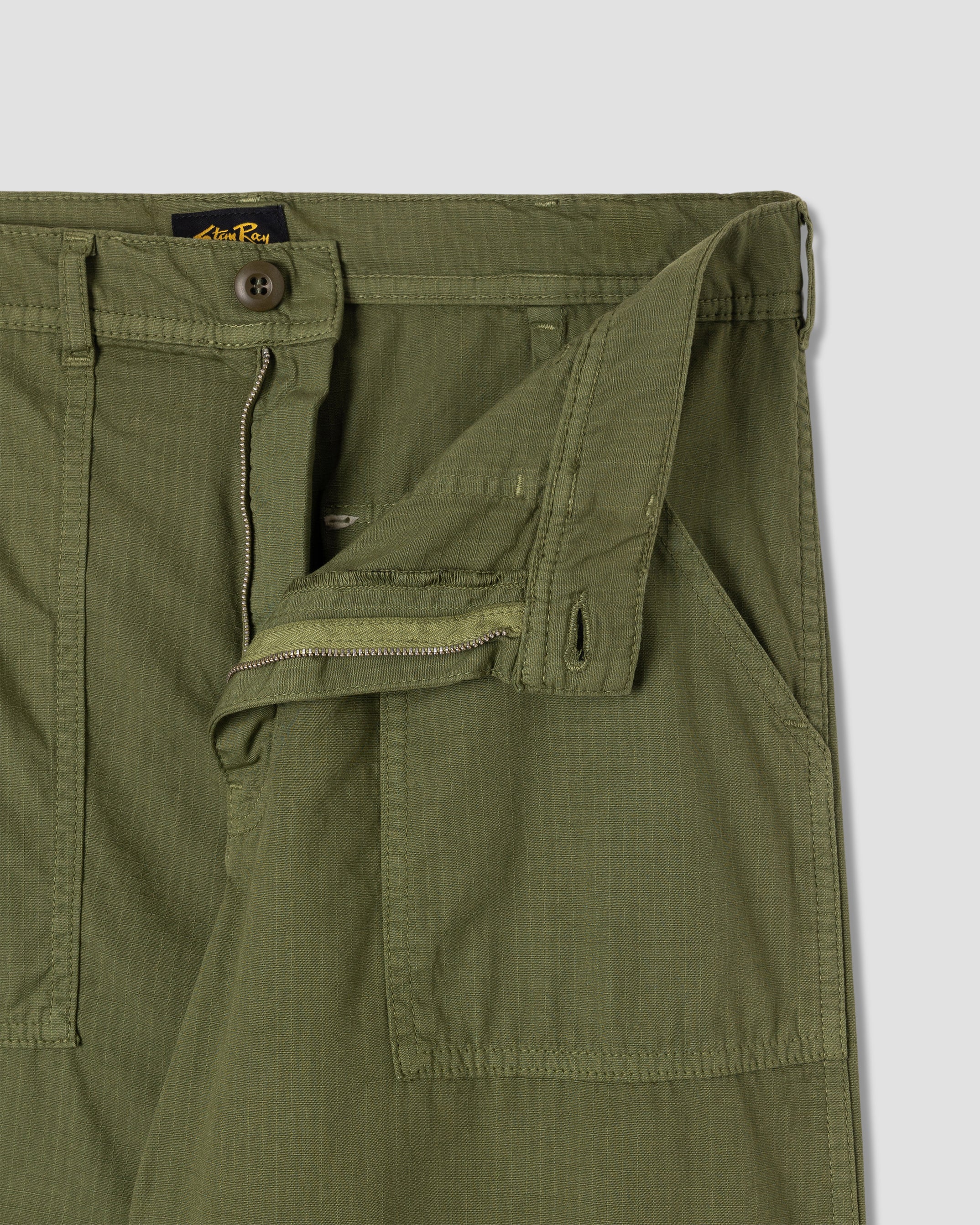 Fat Pant (Olive Ripstop)