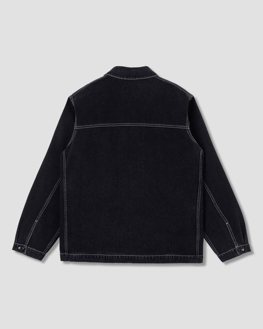 Coverall Jacket (Washed Black Denim)