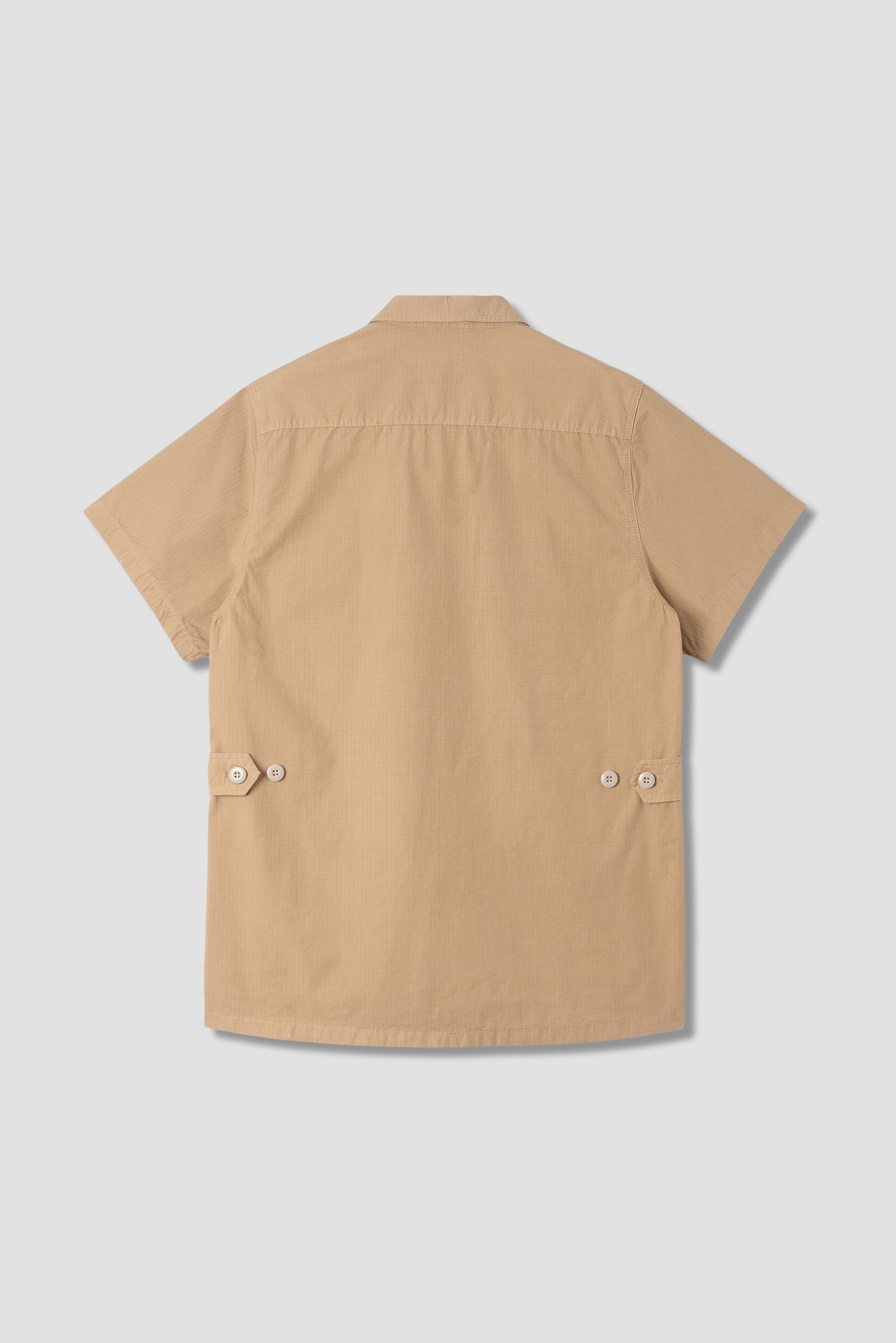 Short Sleeve Tropical Jacket (Khaki Ripstop)