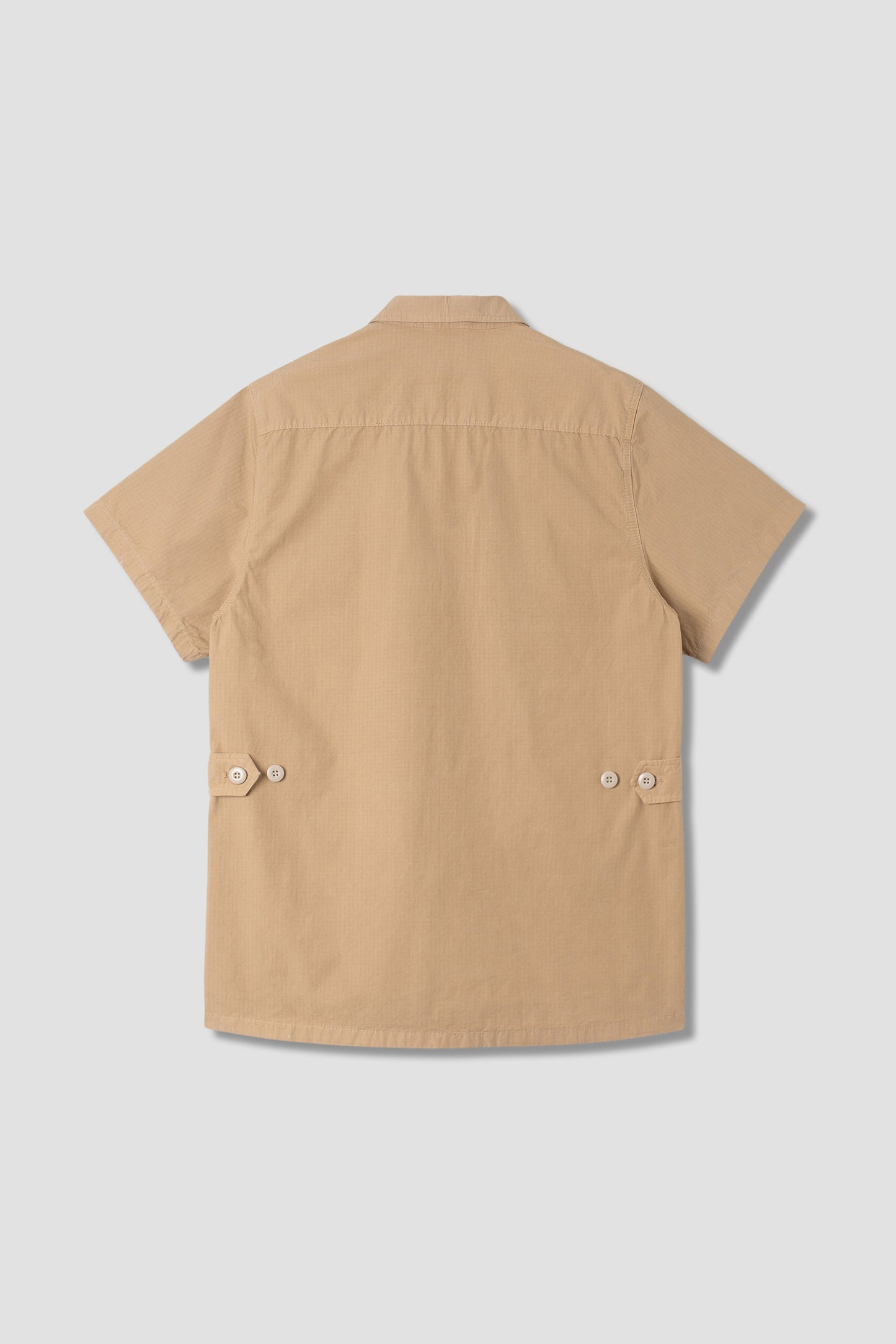 Short Sleeve Tropical Jacket (Khaki Ripstop)