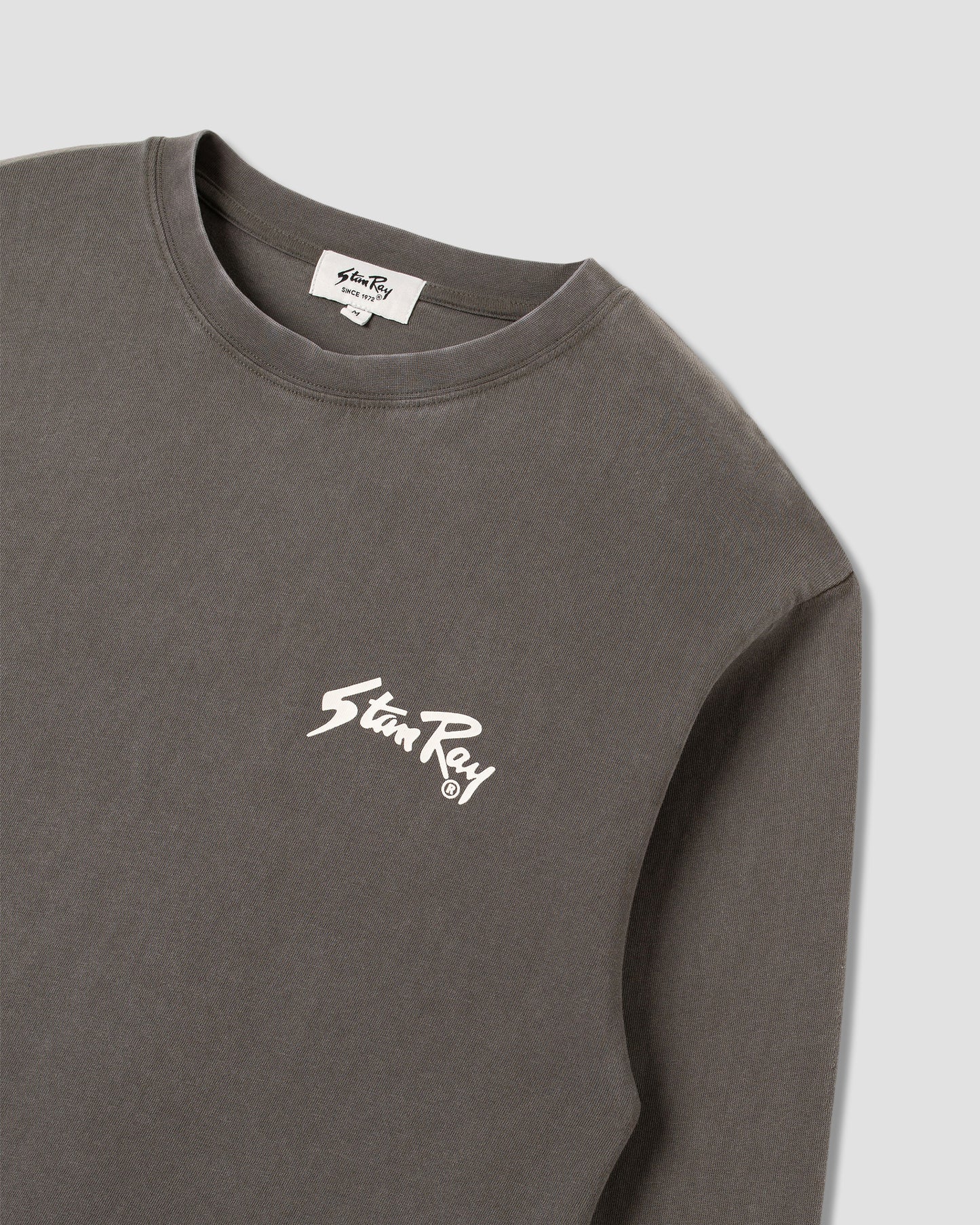 Stan OG Langarm-T-Shirt (verwaschene schwarze Tinte / Peyote)