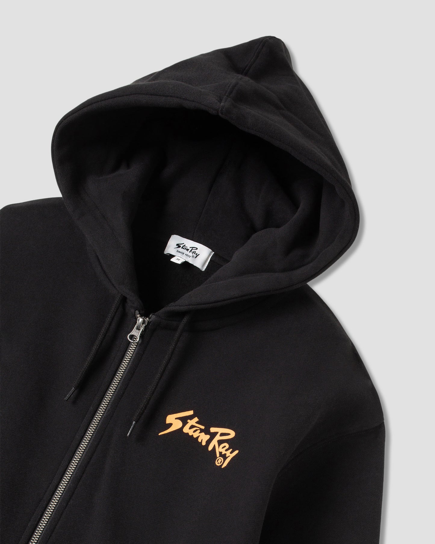 Stan OG Zip Hood (imprimé noir / orange)