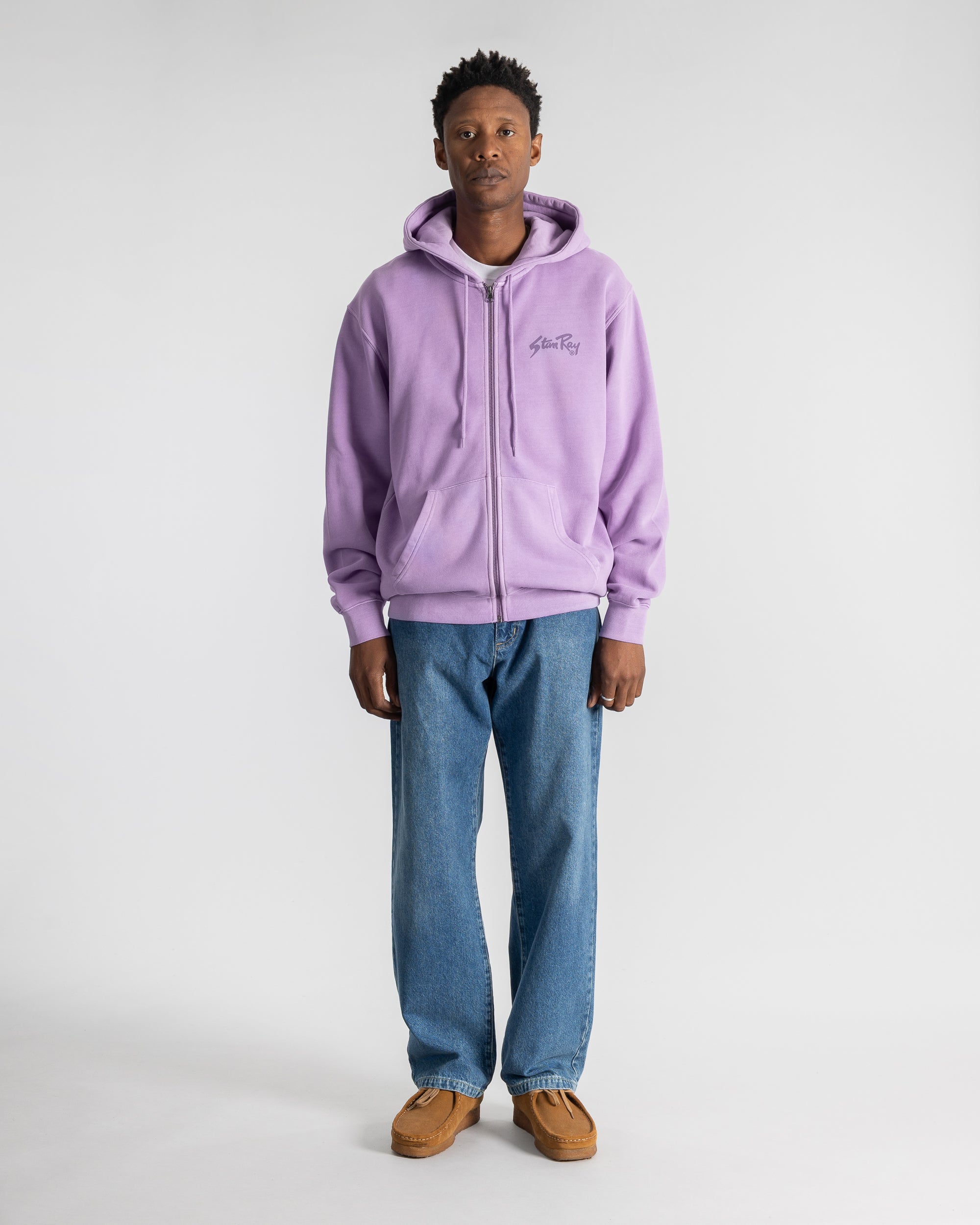 Stan OG Zip Hood (Washed Lavendar)