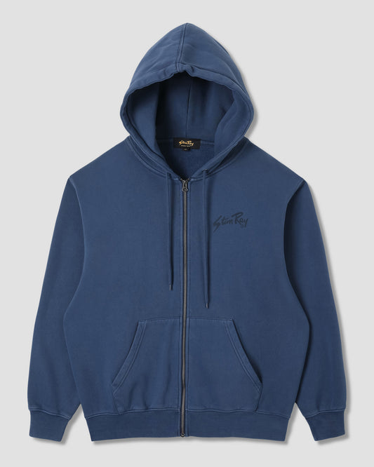 Stan OG Zip Hood (Washed Navy)