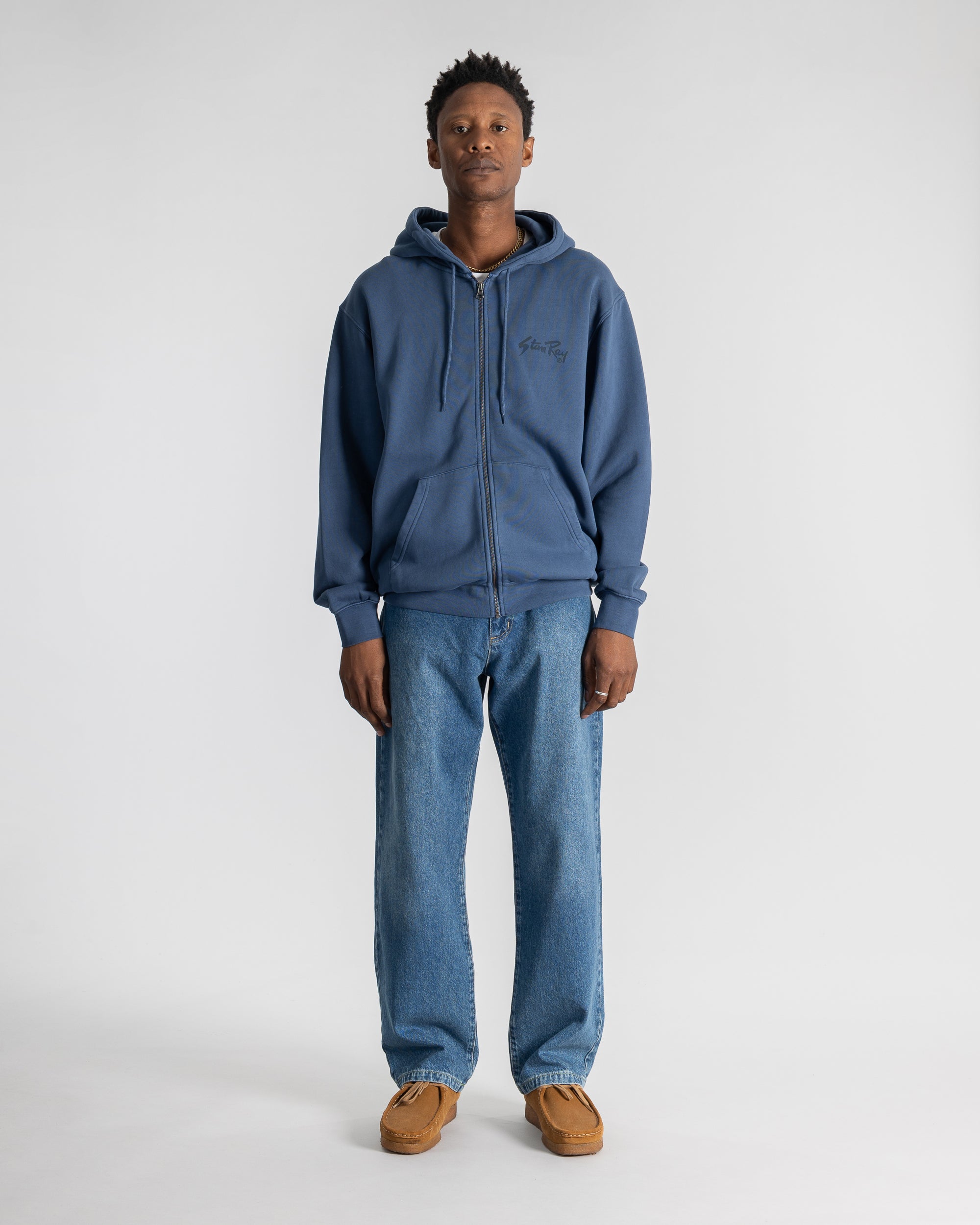 Stan OG Zip Hood (Washed Navy)
