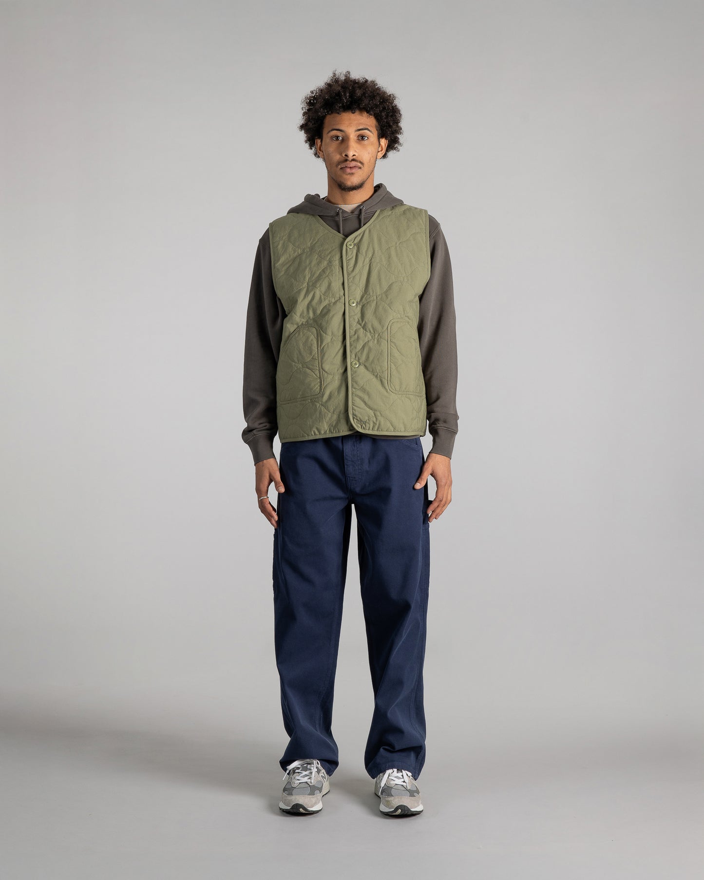 Gilet doublé (olive)