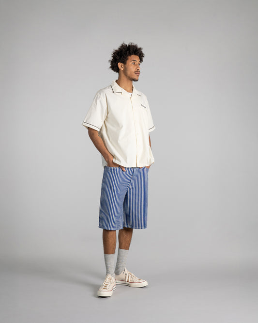 Bowling Shirt (Natural / Matt Black)