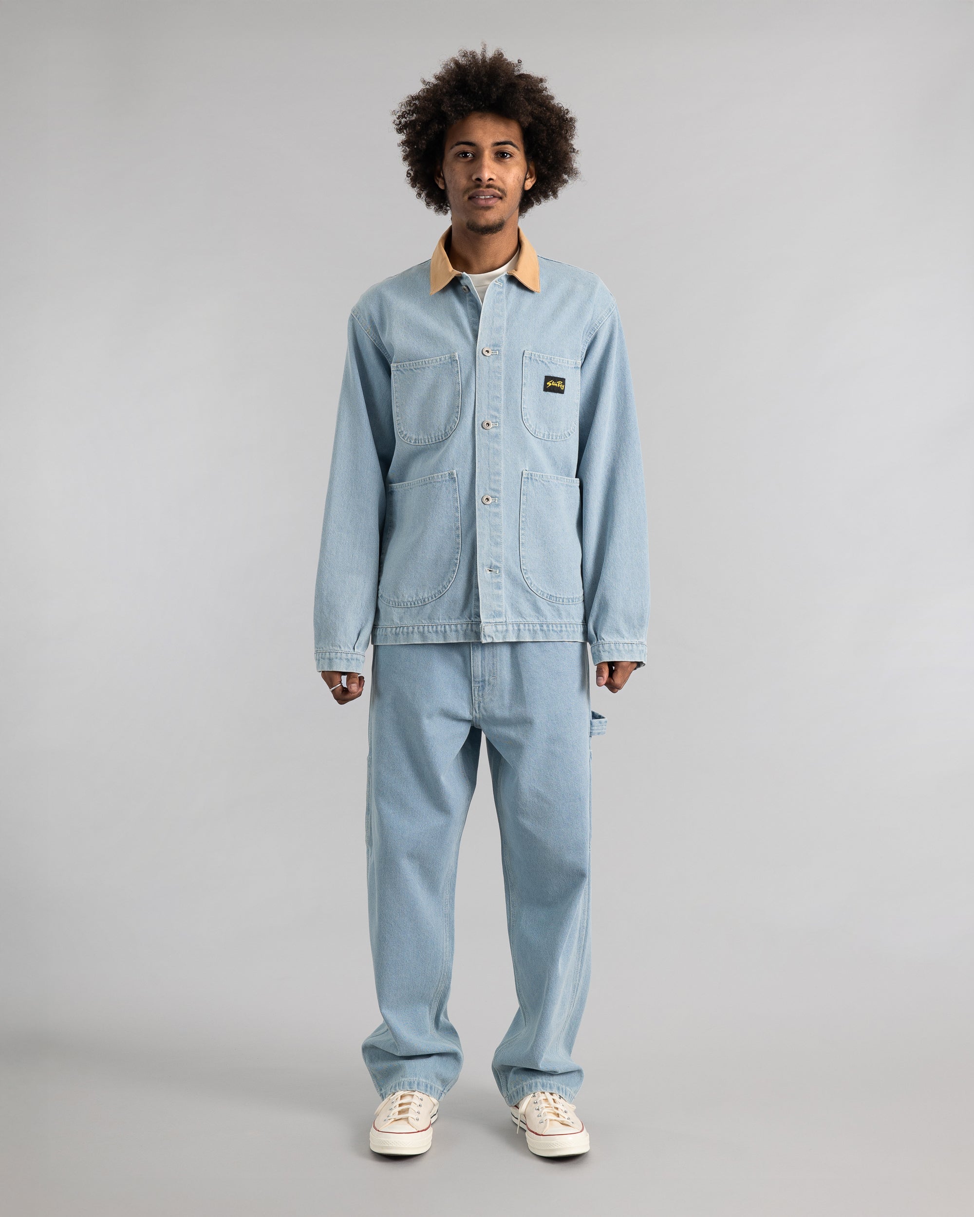 Coverall Jacket (Ice Stone Denim)