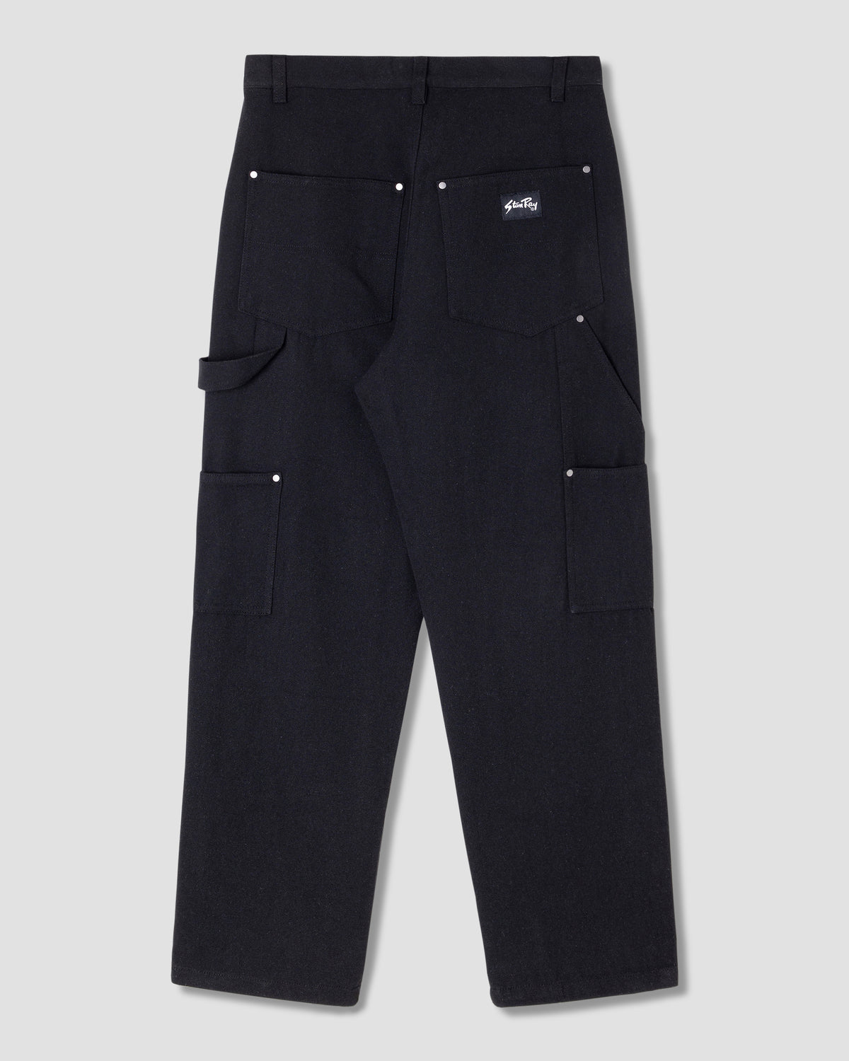 Straight Double Knee Pant (Black)