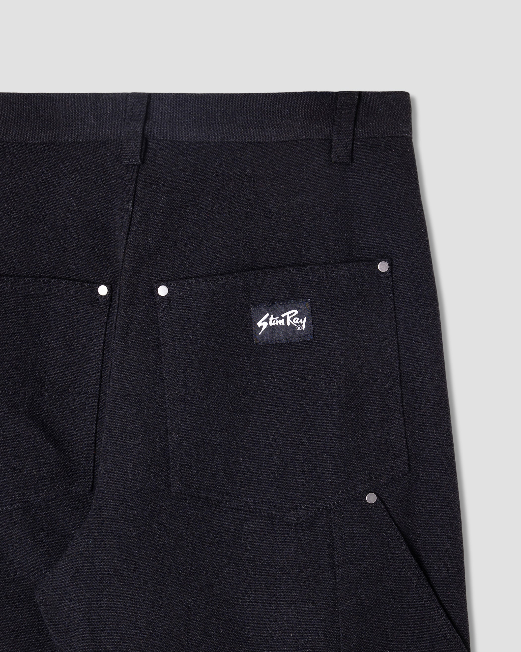 Straight Double Knee Pant (Black)