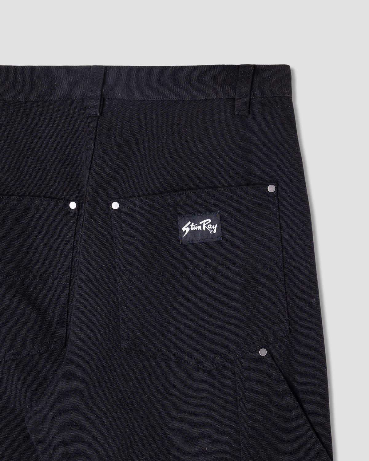 Straight Double Knee Pant (Black)