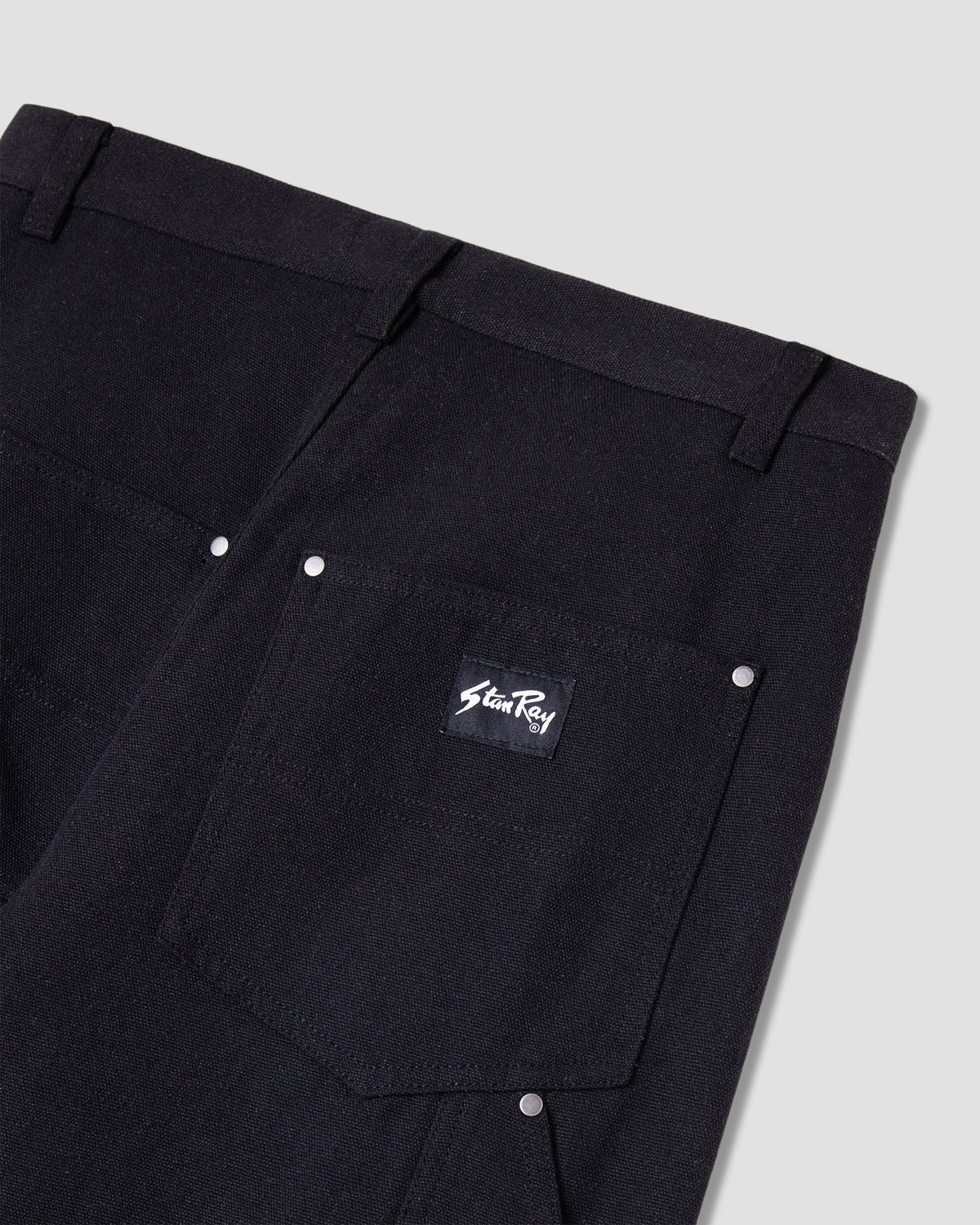 Straight Double Knee Pant (Black)