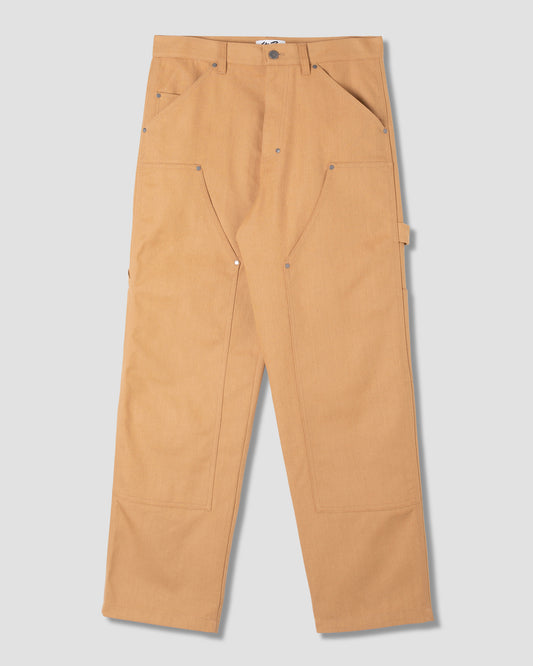 Straight Double Knee Pant (Brown)
