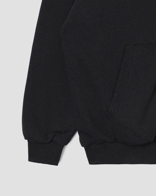 Thermal Lined Zip Hood (Washed Black)