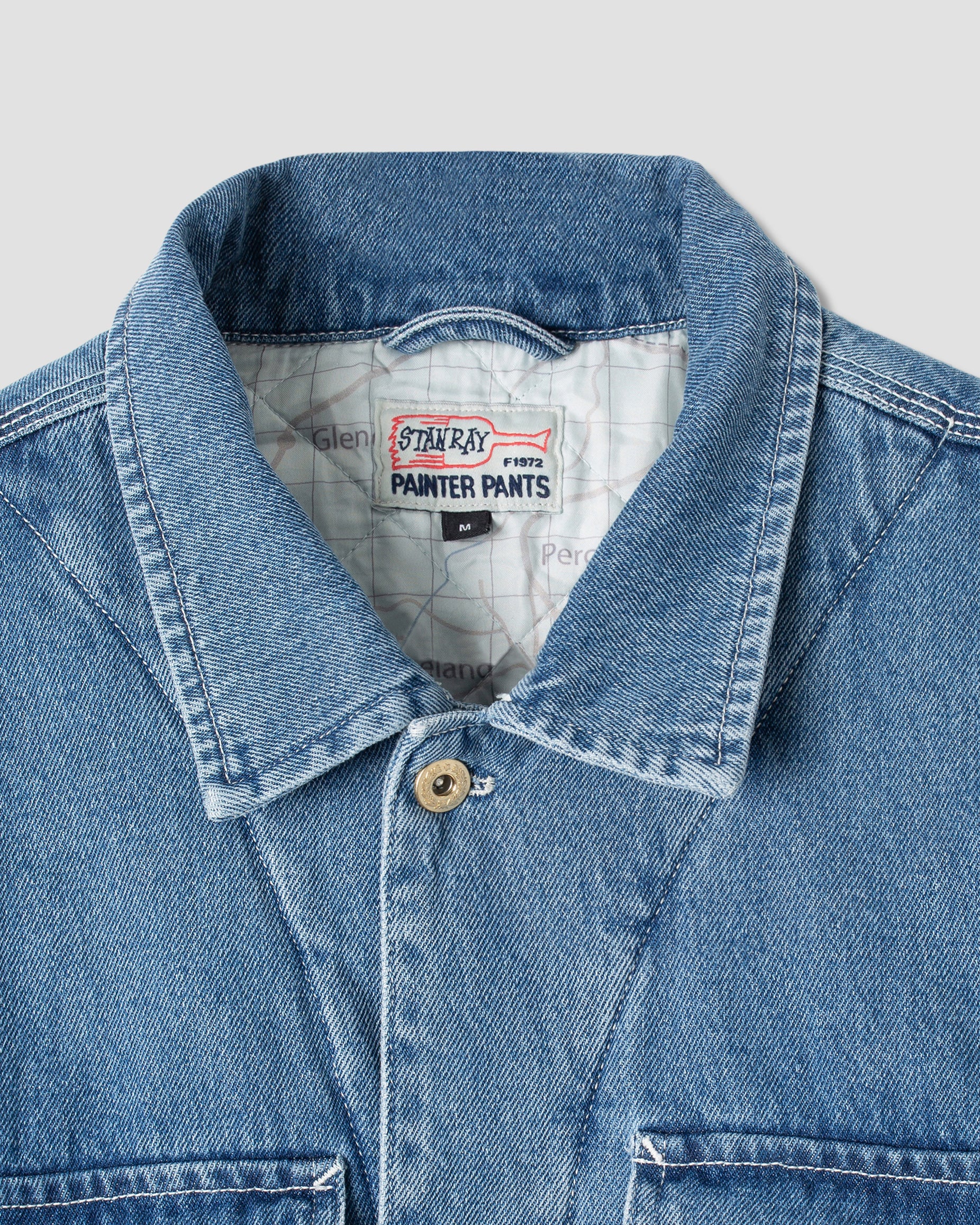 Veste de camionneur (denim délavé à la pierre)