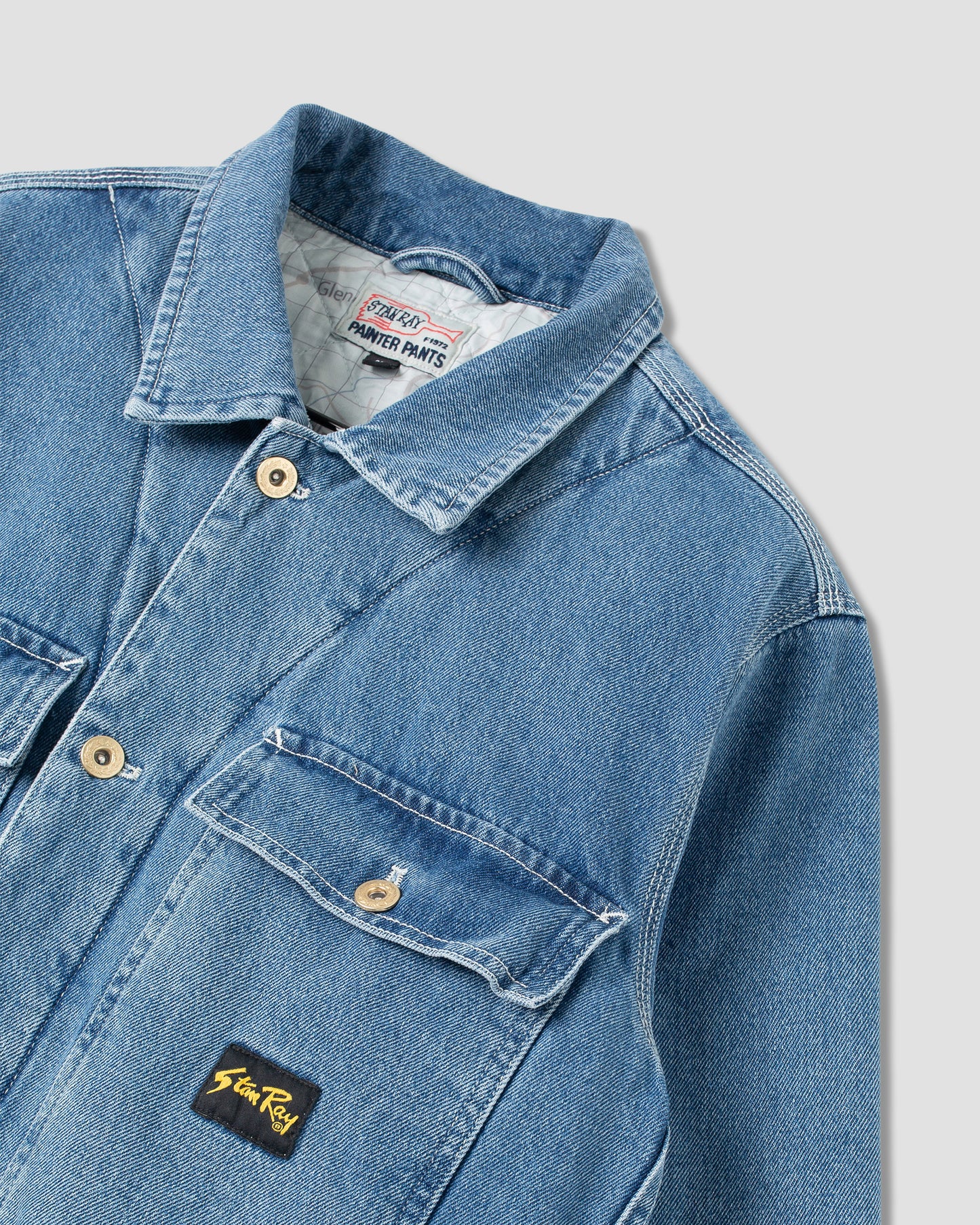 Veste de camionneur (denim délavé à la pierre)