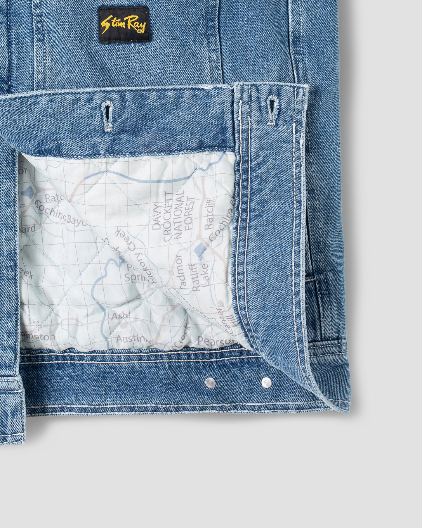 Veste de camionneur (denim délavé à la pierre)