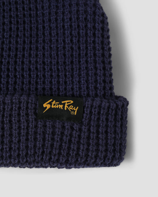 Waffle Beanie (Navy)