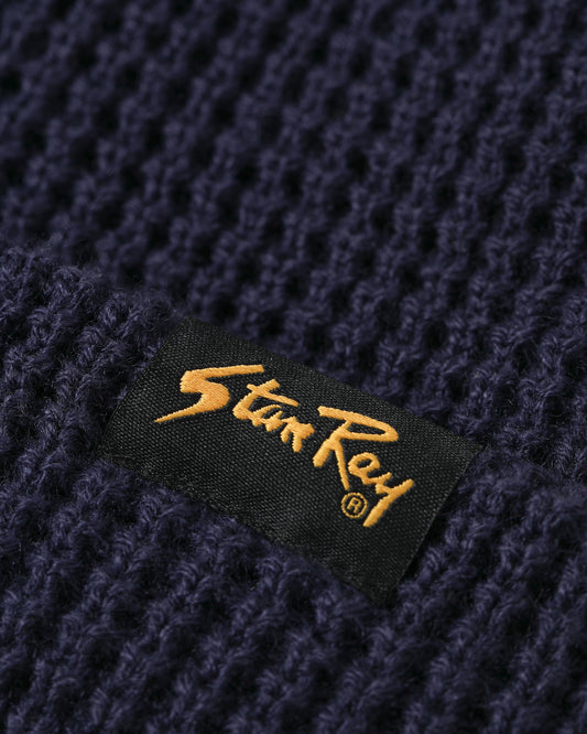 Waffle Beanie (Navy)