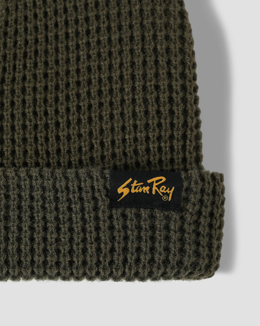 Waffle Beanie (Olive)