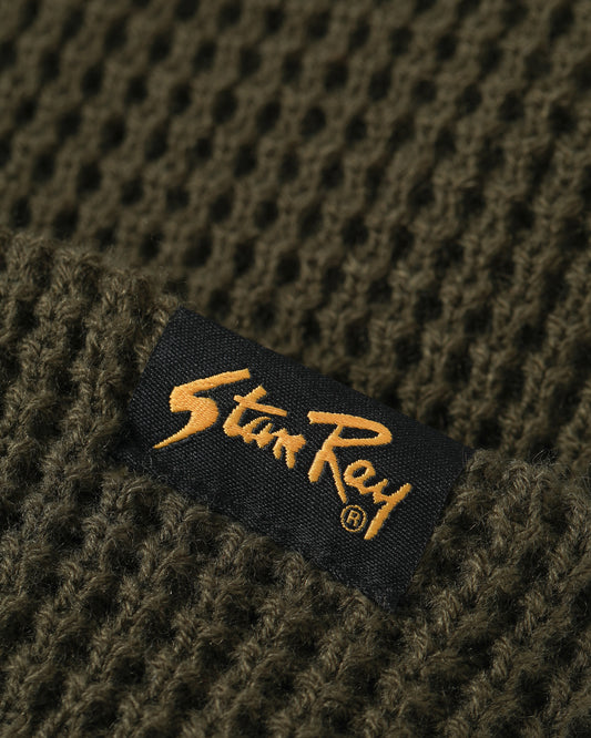 Waffle Beanie (Olive)