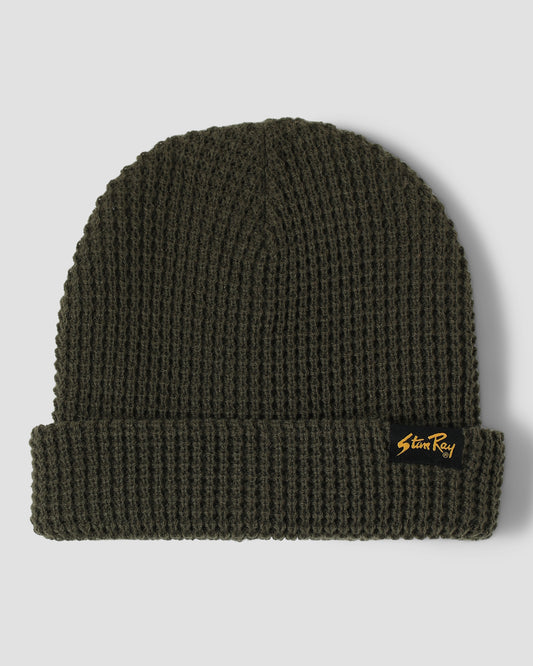 Waffle Beanie (Olive)