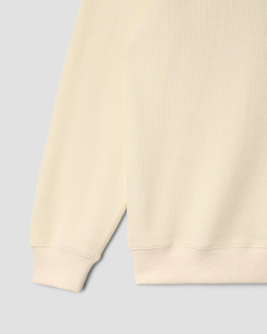 Waffle Long Sleeve Crew (Natural)