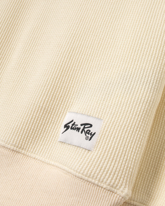 Waffle Long Sleeve Crew (Natural)
