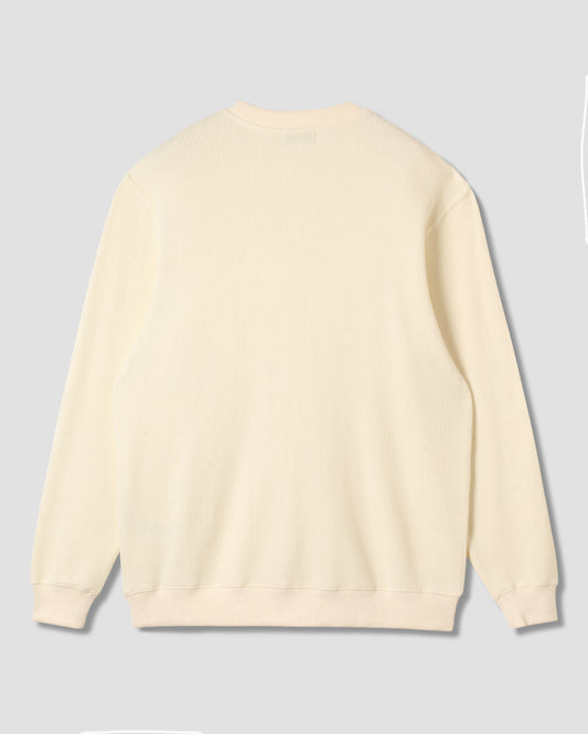 Waffle Long Sleeve Crew (Natural)